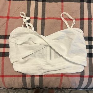 BNWOT Princess Polly White Crop Top